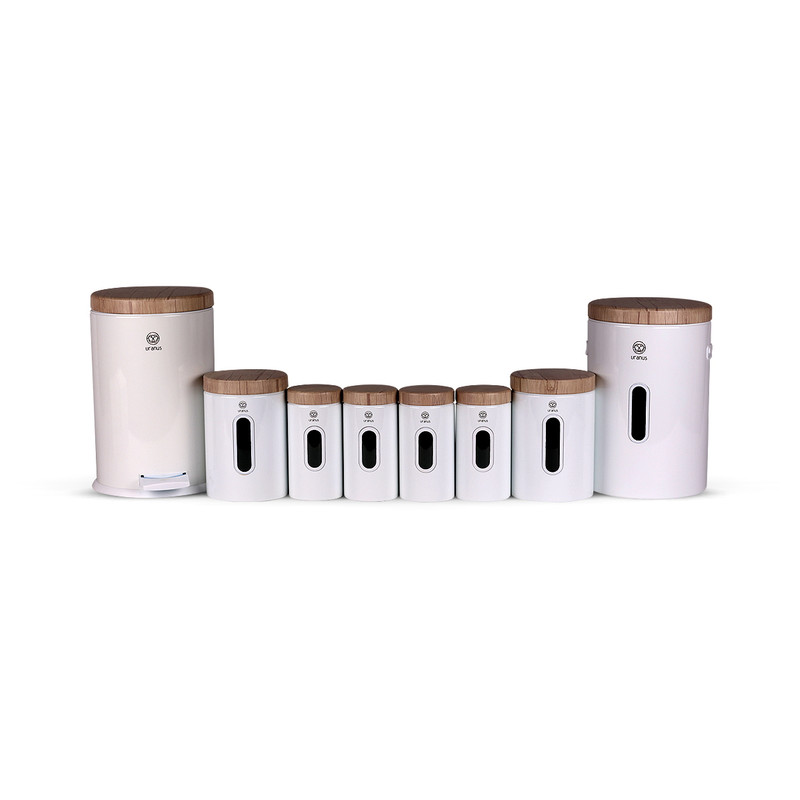 سرویس آشپزخانه 8 پارچه اورانوس مدل استوانه